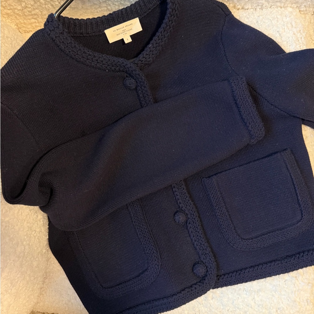 Sezane Navy Blue Women's Sweater